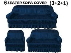 3 pcs jersey self 3 Seater + 2 Seater + 1 Seater = 6 Seater sofa cover