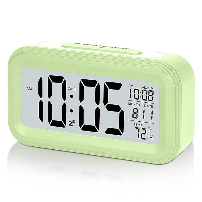 SZELAM Battery Digital Alarm Clock,LCD Clock 0