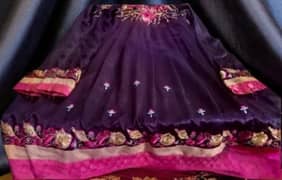 Purple Silk Maxi (frok) for wedding functions for girls Size( M-L)