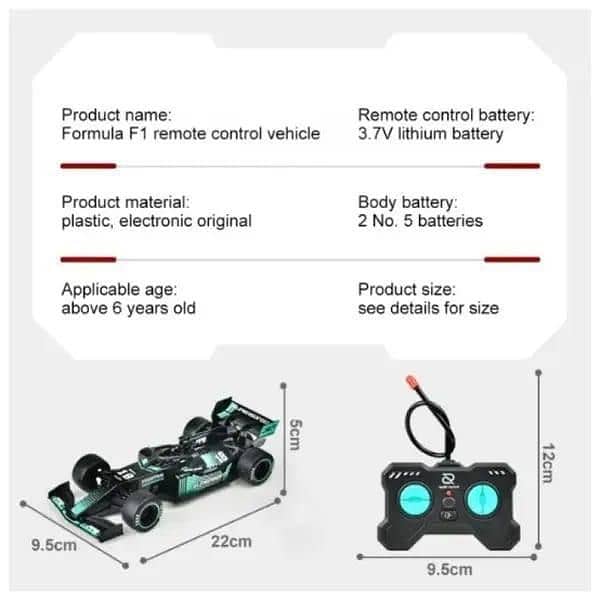 Kids Formula-1 Model RC Remote Control Car 3