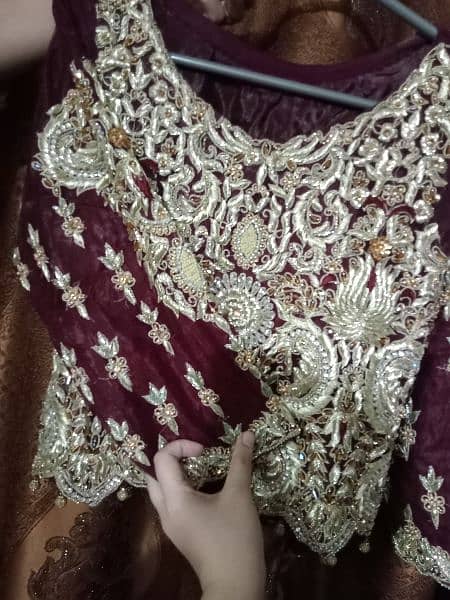 bridal beautiful lehnga/ wedding dress/ bridal outfit/ barat dress 2