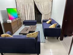 Sofa set with coffee table