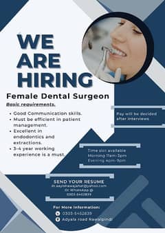 Dental Surgeon required