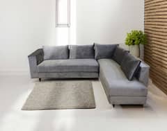 L shape sofa set / corner sofa / Poshish sofa / Sofa set