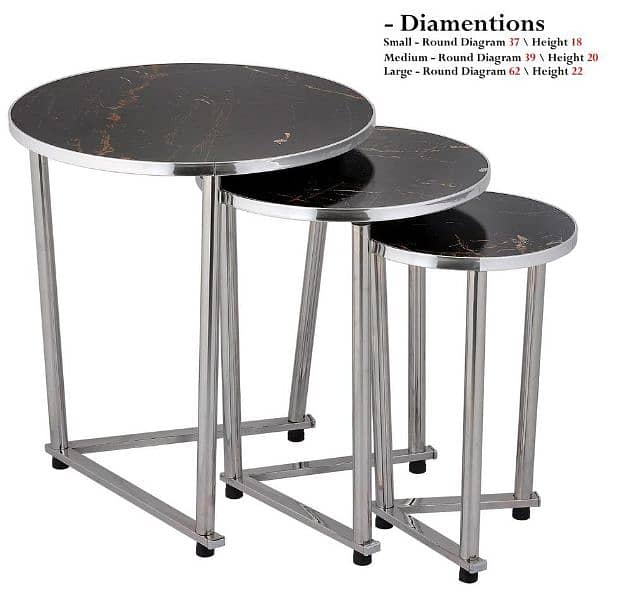 Nesting table 3 in 1 different design available 2