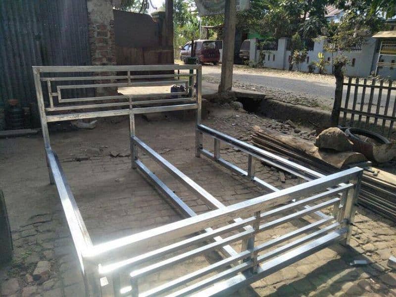 Bed/Steel&Iron work/iron gates/doors/iron bed/grill/railing/steel work 7