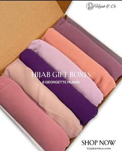 6 hijab in one box