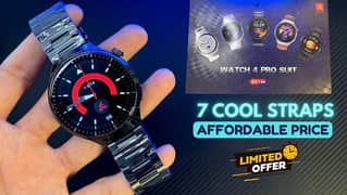 Watch 4 Pro Suit Smartwatch With 7 Straps High Definition Color Screen