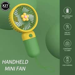 mini portable rechargable hand fan