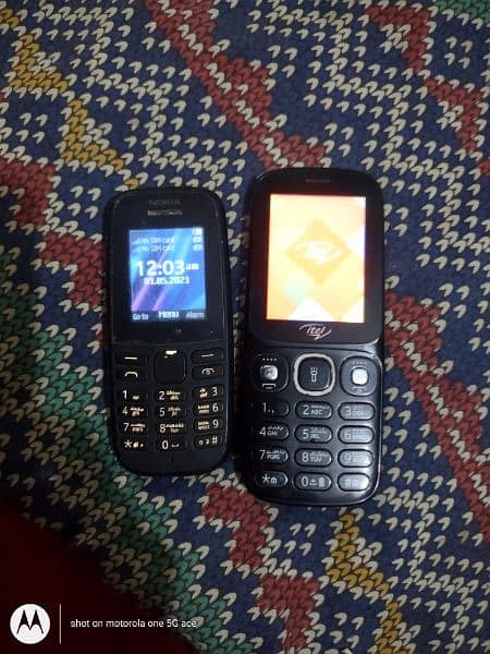 Nokia and  itel 1