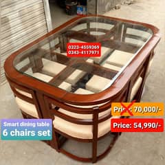 Smart dining table/round dining table/4 chair/6 chair/dining table