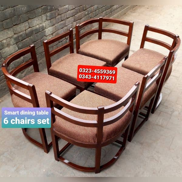 Smart dining table/round dining table/4 chair/6 chair/dining table 14