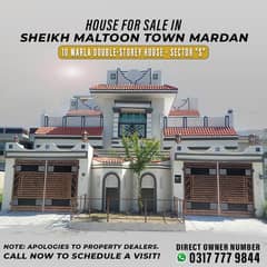 10 Marla Beautifull House available for Sale Sheikh Maltoon TownMardan