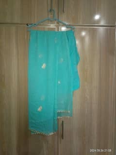 sky blue shirt trouser dupatta