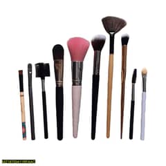 Premium 10-Piece Synthetic Makeup Brush Set – Soft, Non-Shedding & Ver