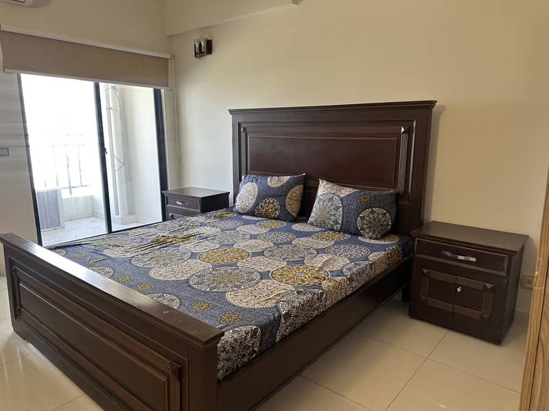 978 sq ft 1 bed furnished apartment Defence Executive Apartments DHA 2 Islamabad for rent 4