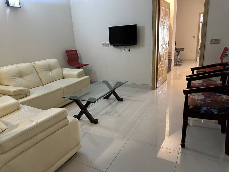 978 sq ft 1 bed furnished apartment Defence Executive Apartments DHA 2 Islamabad for rent 10