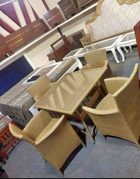 jojo rattan chairs set 6