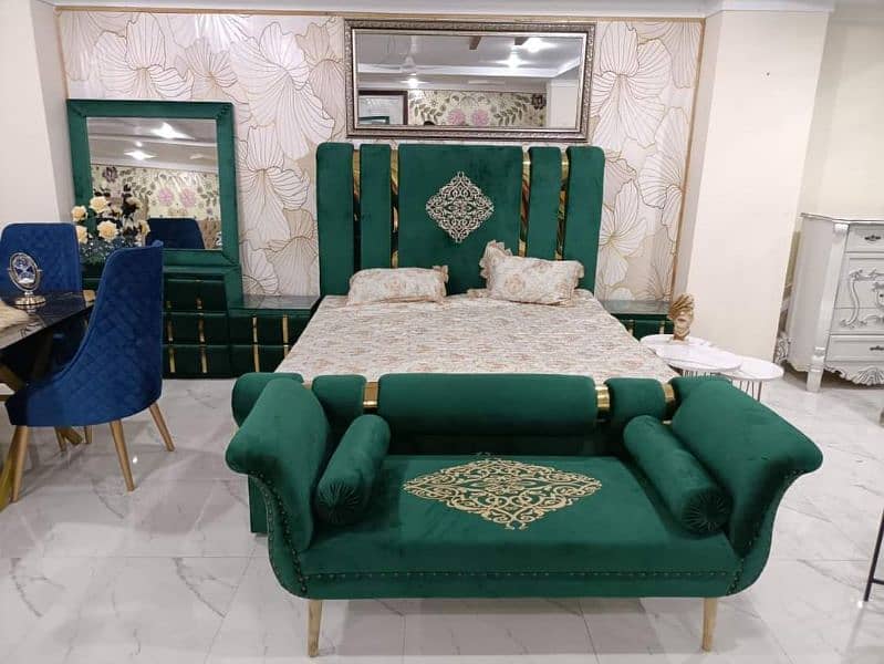 King size double bed / Bed set / Sofa set / Dining Table/ Center table 7