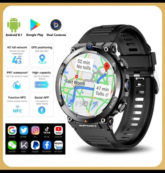 4G LTE brand new smart watch imported 16gb 5