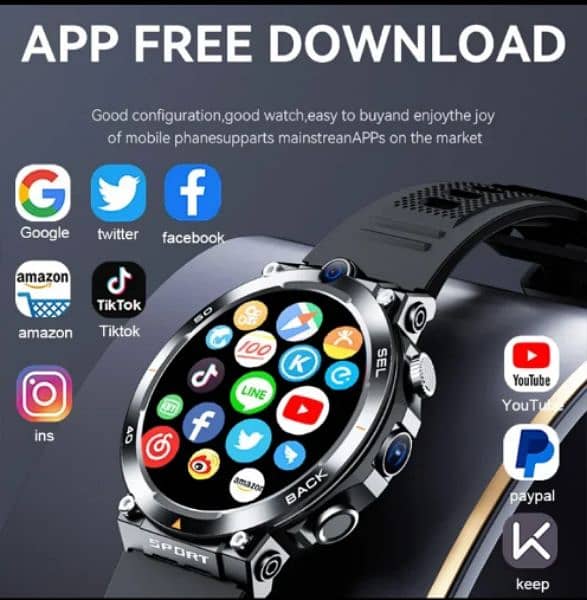 4G LTE brand new smart watch imported 16gb 10