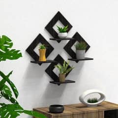 modern hexa wall hanging shelf ' pack of 3