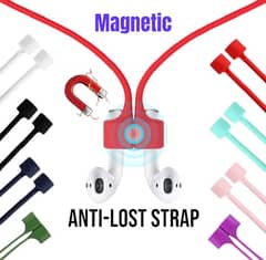 Magnetic Silicone Anti-lost Neck Strap Wireless Earphone String Rope