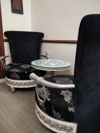 Bridal sofa set pair with coffee Table