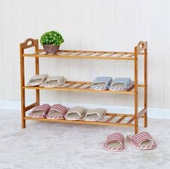 3 layer wooden shoe rack high quality