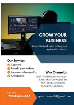 all types of video editing with high quality under very low price. 0