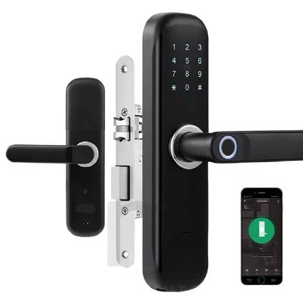 home security system SMART handle door lock wifi wireless Battery 0