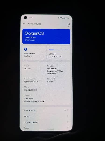 one plus 9 12-256 dual sim all ok 7