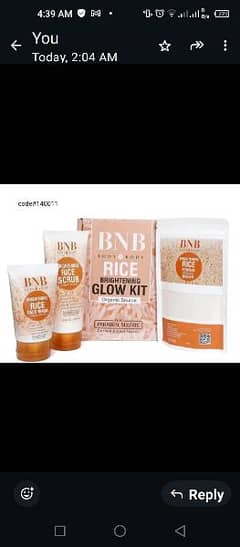 BNB Rice Extract Bright & Glow Kit*