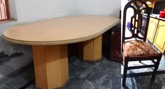 Dining table with 6 chairs (30,000) condition (9/10)