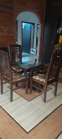 Dinning table set with 4 chairs