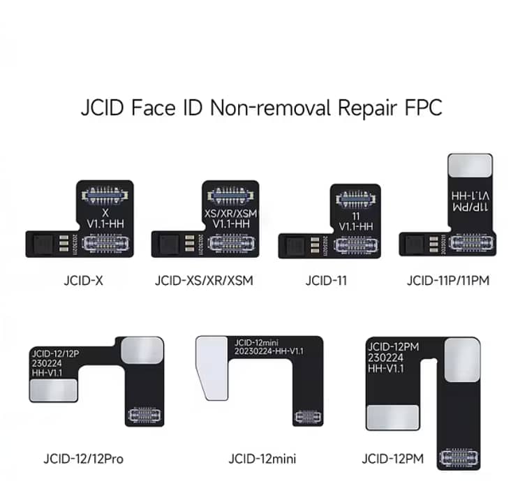 jcid non-removal face id fpc flex ipone x xs xr 11 12 13 14  promax 1