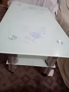 Glass Center table  (15,000)-Condition (9/10)-Almost new