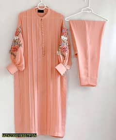 *2 PCs Women's Stitched/Stitched Suit/ CAUSAL DRESS  *