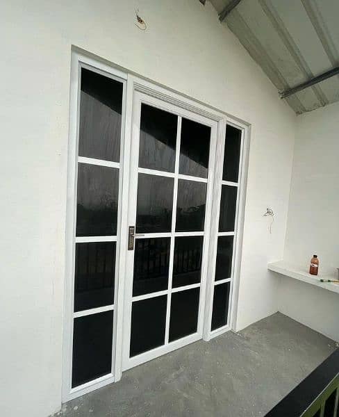 Aluminium window/upvc door/glass work/partition/upvc window/cabine 15