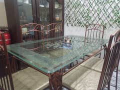 Dinning table 3d glass Top