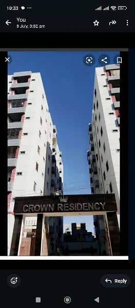 Crown Resisdency new flate 1 bed lounge ,7 floor 0