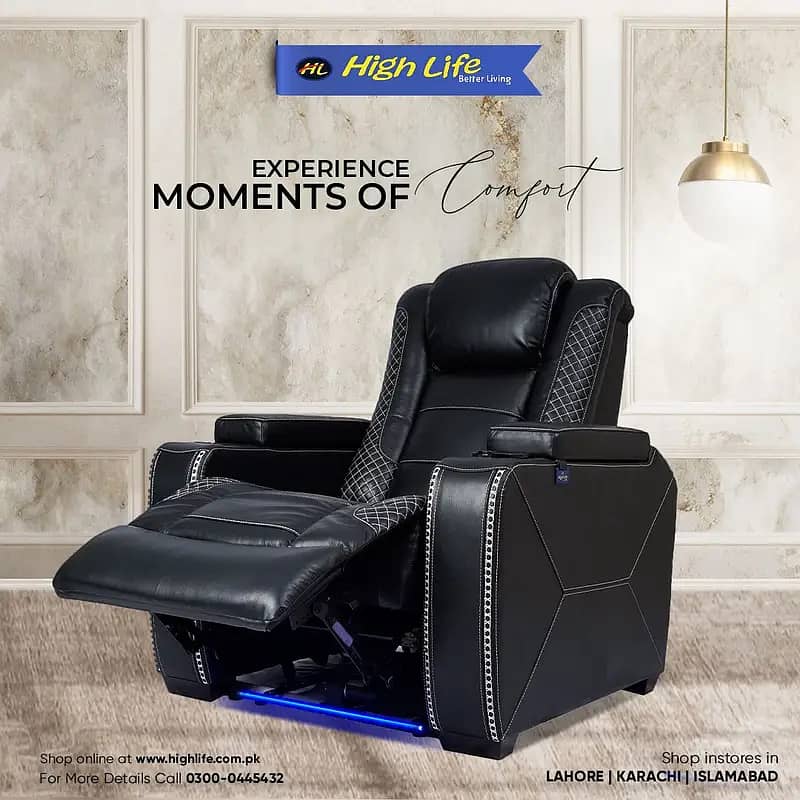 HIGH LIFE RECLINER SOFA. Pakistan’s Best Recliner Sofas|Massger Chair 6