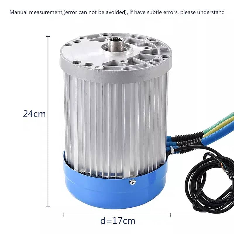 BLDC Electric Car Motor 60V 3000W Vehicle Controller Brushless Motor 1