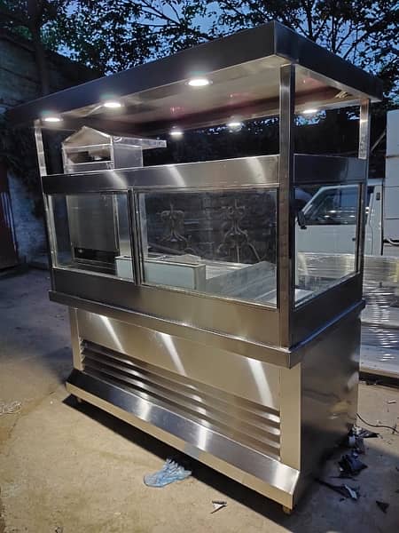 6 ft Cunter hot plate with shawarma Machine 0