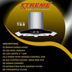 IMPORTED AIR HOOD CHIMNEY FAN 24, 27, 29, 32, 34 ALL SIZE 03044767637