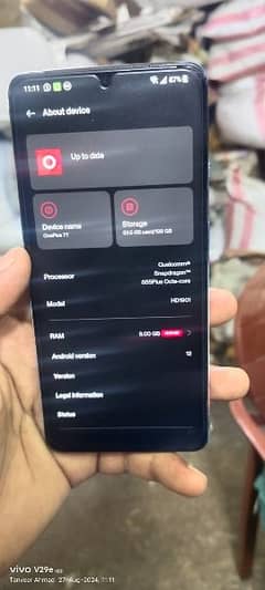 OnePlus 7t 8gb 128gb pta single no dot original panel snapdragon 855+