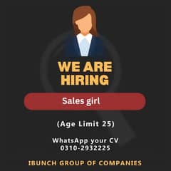 Hiring a Girl in Office Online Sales