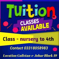 home tuition available