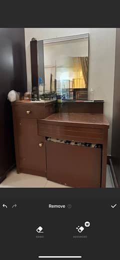 brown dressing table