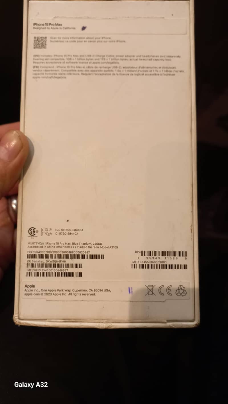 Iphone 15 Pro Max 256 GB Factory - NON PTA 5